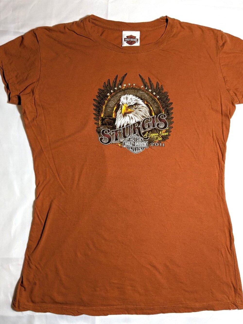 Women's Harley-Davidson 2011 Black Hill Rally Sturgis Wall, South Dakota Tee XL